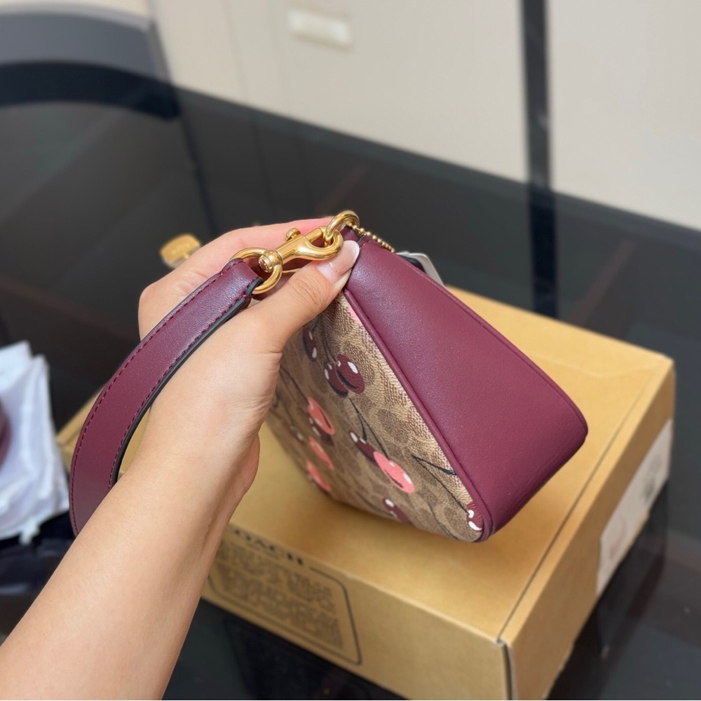 Coach Teri Shoulder Bag with Cherry Print - Picture 5 of 9